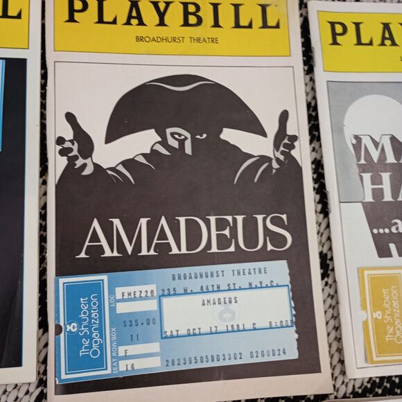 Broadway Playbill Lot 12 With Ticket Stubs 80s 90s‎ Shoes NYC - Picture 13 of 13